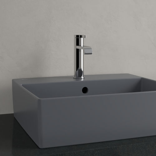 Aufsatzwaschbecken - 4A0750 - Villeroy & Boch - Keramik / rechteckig / 1-Loch
