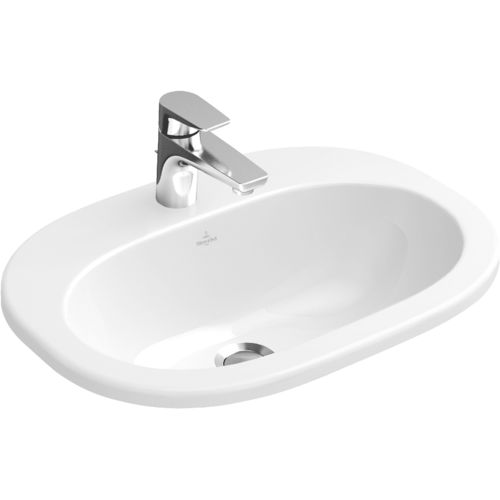 Einbauwaschbecken - O.NOVO: 416156 - Villeroy & Boch - Porzellan / oval / modern