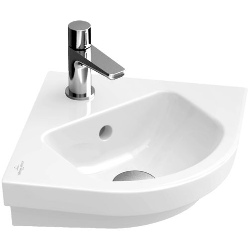 Wand-Handwaschbecken - SUBWAY 2.0: 731945 - Villeroy & Boch - für Eckeinbau / Porzellan