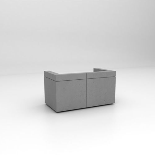 Modulare Empfangstheke - LINTEL 1 - ISOMI - Beton