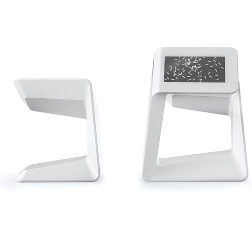 Infosäule für den Innenraum - SINGLE & DOUBLE MEDIA UNIT 2  - ISOMI - mit Touchscreen