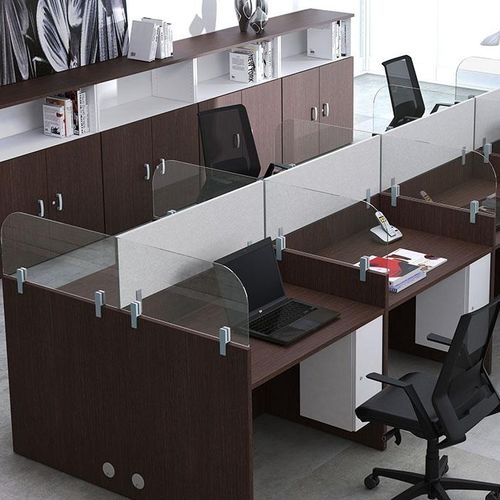 Bodenstehende Bürotrennwand - CALL - Mobel Línea - Glas / melaminbeschichtet / modulierbar