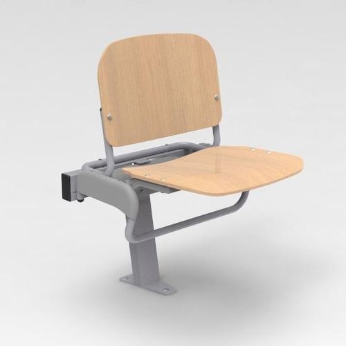 Moderner Hörsaalstuhl - IVOK - Mobel Línea - für den Innenraum / Holz / klappbar