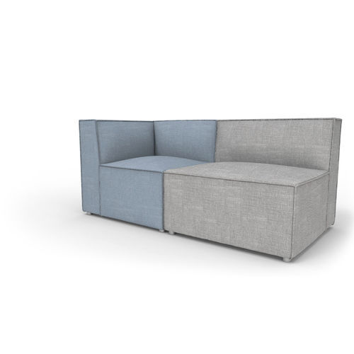 Modernes Sofa - PLANER - Mobel Línea - Stoff / modular / blau