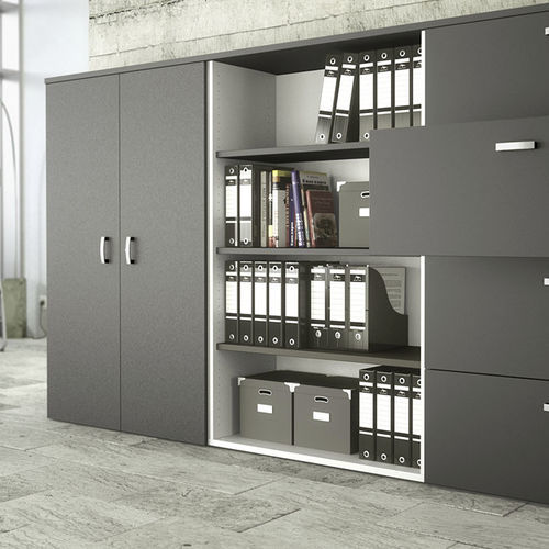 Niedriger Aktenschrank - OH-SYSTEMS - Mobel Línea - hoch / Holz / mit Flügeltür