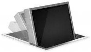 Touchscreen für Konferenz - SFOL156W-10 - SOLTEC S.L. - festinstalliert / motorisiert / klappbar