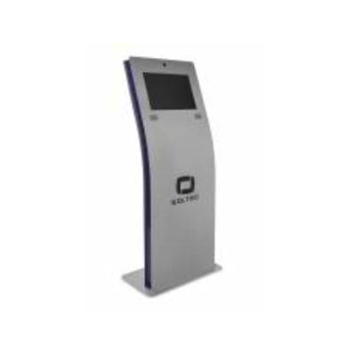 Multimedia-Infosäule - SKCV215M-28 - SOLTEC S.L. - für den Innenraum / mit Touchscreen