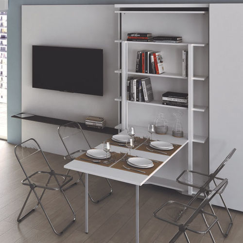 Moderner Esstisch - LSG - smqrt beds - Holz / Gestell aus Metall / rechteckig