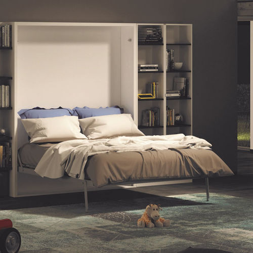 Hubbett - FLAT - smqrt beds - Doppelbett / modern / mit Ablage