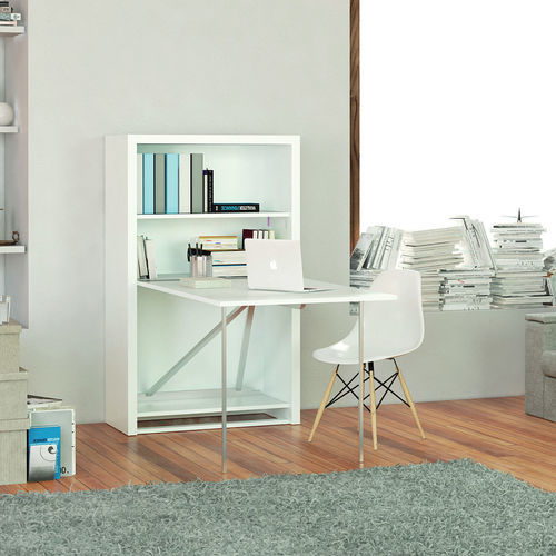 Wandmontierter Schreibtisch - OFFICE - smqrt beds - für 1 Person / modern / melaminbeschichtet