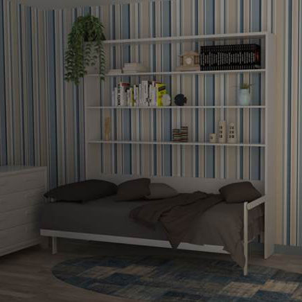 Hubbett - LEO - smqrt beds - Doppelbett / modern / mit Ablage