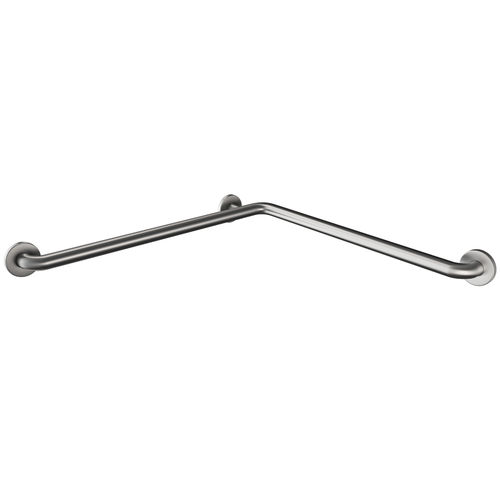 Edelstahl-Stützgriff - B630 - Duten - Stahl / für Eckeinbau / wandmontiert