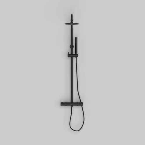 Thermostatische Duschsäule - D425-N - Duten - für Gewerbegebrauch / Edelstahl / schwarz