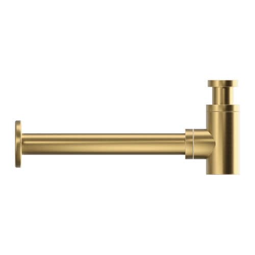 Syphon für Waschbecken / Messing - A860-L - Duten - Edelstahl