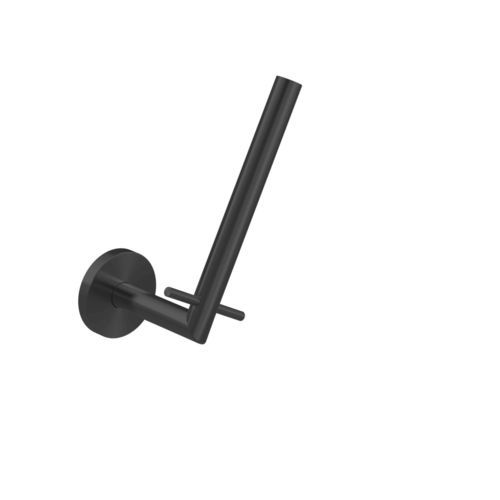 Wandmontierter WC-Rollenhalter - H107-N - Duten - Edelstahl / schwarz / für Hotels