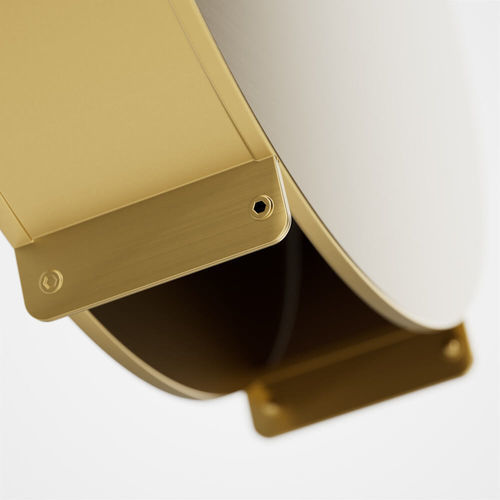 Wandmontierter Toilettenpapierhalter - H145 - Duten - Edelstahl / gold / für Dusche