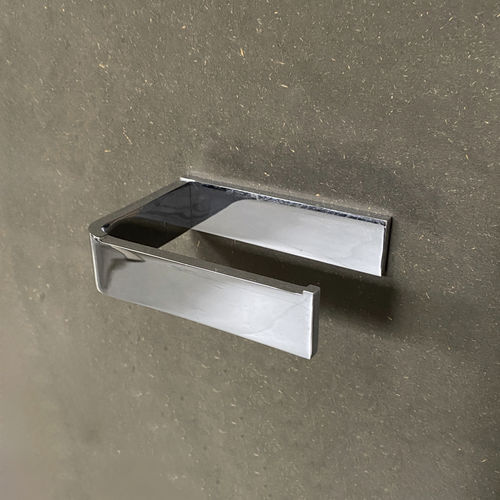 Wandmontierter WC-Rollenhalter - DEEP - mg12 - Edelstahl / Messing / für Privatgebrauch
