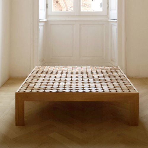 Moderner Couchtisch - SOFIA - mg12 - Holz / Gestell aus Holz / quadratisch