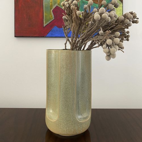 Moderne Vase - Giuseppe Bruma - mg12 - emaillierte Keramik / handgefertigt / Tisch
