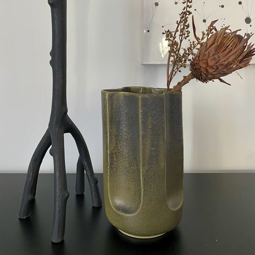 Moderne Vase - Giuseppe Musgo - mg12 - Keramik / emaillierte Keramik / Sandstein