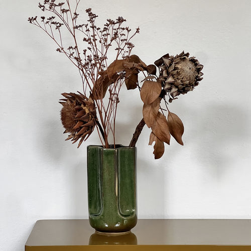 Moderne Vase - Giuseppe Foglia - mg12 - emaillierte Keramik / handgefertigt / Tisch