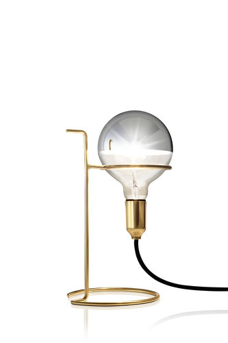 Tischlampe - ALBERT - SOLLOS - aus verchromtem Metall / Messing / modern