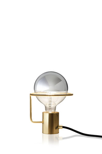 Tischlampe - LUX - SOLLOS - aus verchromtem Metall / Messing / modern