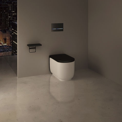 Freistehendes WC - SERENITY - ZeVa - Keramik / mit eingebauter Spülung / modern