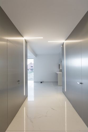Tür für begehbaren Kleiderschrank / für Innenbereich - LAMINATES - ZEROMUR Perfect Doors - Aluminium / Laminat / einflügelig