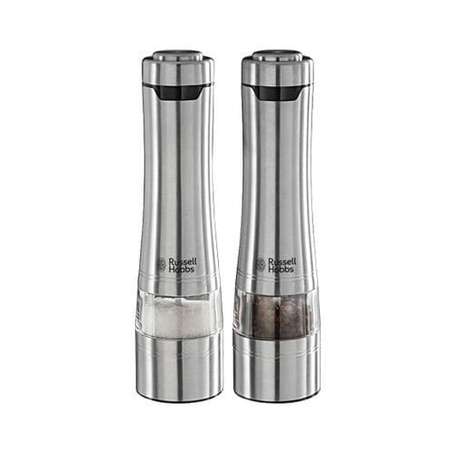 Salz- & Pfefferstreuer / Keramik - CLASSICS - RUSSELL HOBBS - gebürsteter Edelstahl