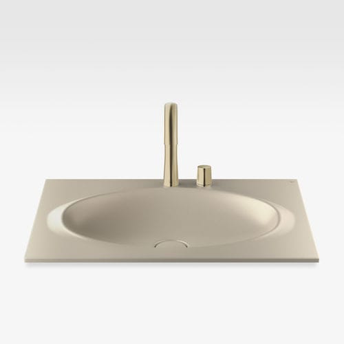 Aufsatzwaschbecken - A327760R30 - Armani / Roca - Porzellan / Mischbatterie / rechteckig