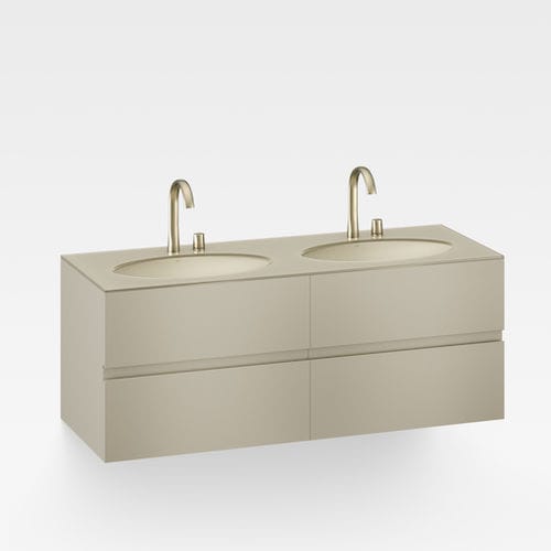 Doppelter Waschtisch-Unterschrank - A856716820 - Armani / Roca - wandhängend / MDF / modern
