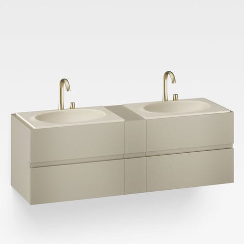 Doppelter Waschtisch-Unterschrank - A856535821 - Armani / Roca - wandhängend / MDF / modern
