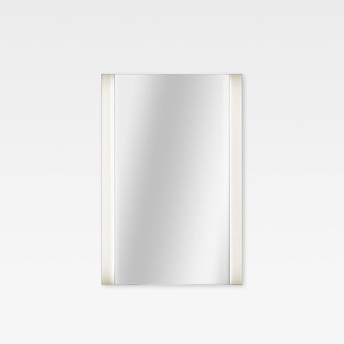 Wandmontierter Spiegel für Badezimmer - A812220000 - Armani / Roca - modern / rechteckig / Edelstahl