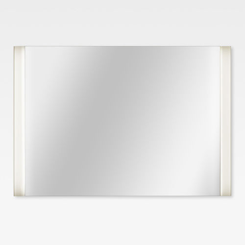 Wandmontierter Spiegel für Badezimmer - A812224000 - Armani / Roca - modern / rechteckig / Edelstahl