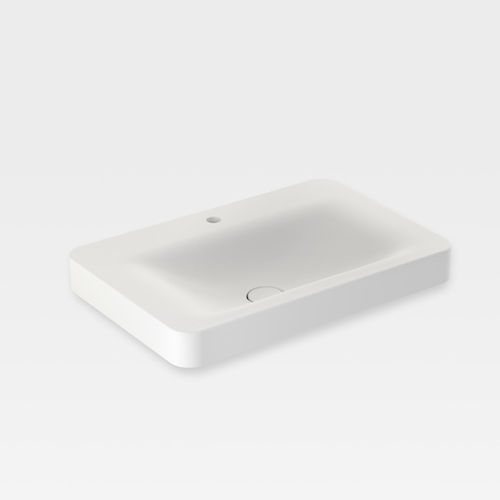 Wand-Waschbecken - A3270C8910 - Armani / Roca - Porzellan / Mischbatterie / rechteckig