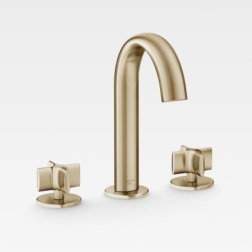 Zweigriffmischer für Waschtisch - A5A3676XXX SERIES - Armani / Roca - Aufsatz / Metall / für Badezimmer