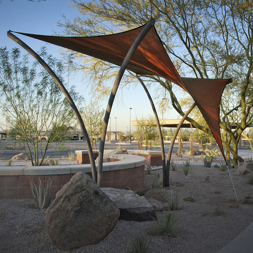 Sonnensegel für Gewerbegebrauch - ECLIPSE™ - TENSILE SHADE PRODUCTS - polygonal / Stoff