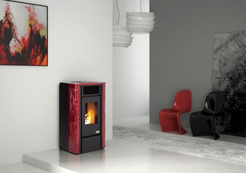 Pelletkaminofen - PARIGI  - KARMEK ONE SRL - modern / Metall / Steingut