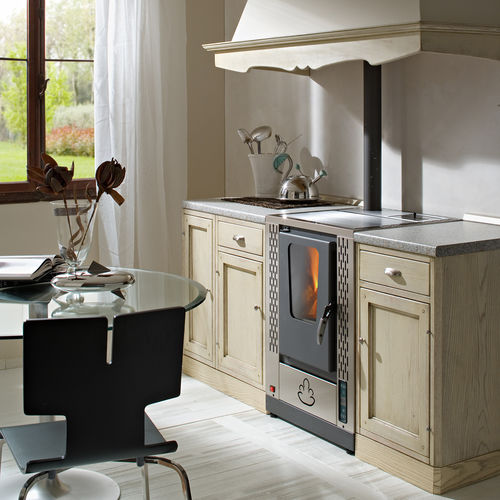 Pelletkaminofen - SAMANTHA  - KARMEK ONE SRL - modern / Stahl