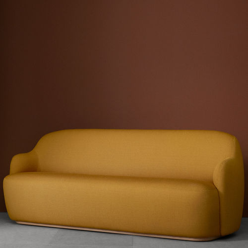 Modernes Sofa - BARBA - Fogia - Stoff / Leder / weiß