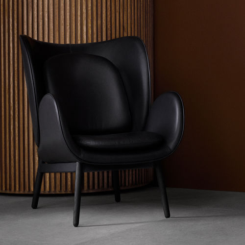 Moderner Sessel - EMBRACE - Fogia - Leder / Stoff / Eiche