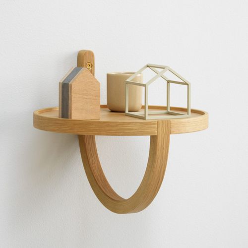 Wandmontiertes Regal - ARCHETTO - Fogia - modern / Eiche / MDF