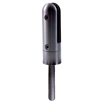 Edelstahl-Glasklemme - E2000200 - IAM Design - für Geländer / für Paneele / für Glas