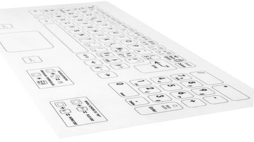 Mineralwerkstoff-Tischplatte - V-korr Creative Surface - mit integrierter Touch Tastatur