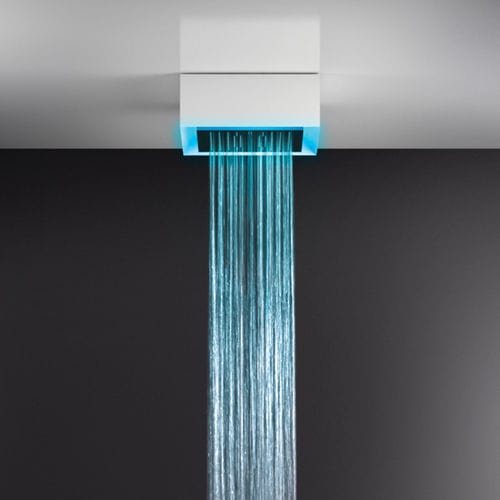 Deckenmontierter Duschkopf - 57307 - GESSI SPA - quadratisch / Regenstrahl / Chromotherapie