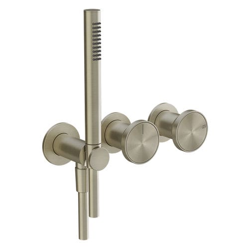 Zweigriffmischer für Duschen - 66036 - GESSI SPA - wandmontiert / Messing / für Badezimmer