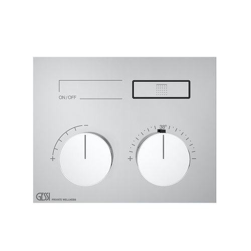 Zweigriffmischer für Duschen - HI-FI : 63002 - GESSI SPA - wandmontiert / thermostatisch / Metall