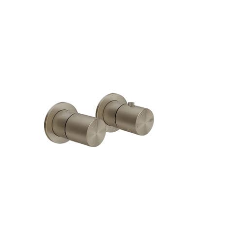 Zweigriffmischer für Duschen - 70034 series - GESSI SPA - wandmontiert / thermostatisch / aus verchromtem Metall