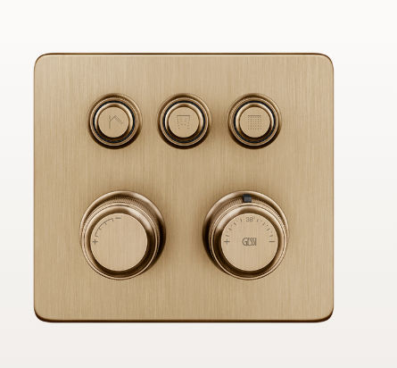 Einhebelmischer für Dusche - 65234 - GESSI SPA - Aufsatz / Metall / für Badezimmer